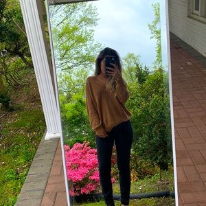 Light brown oversized forever 21 sweater